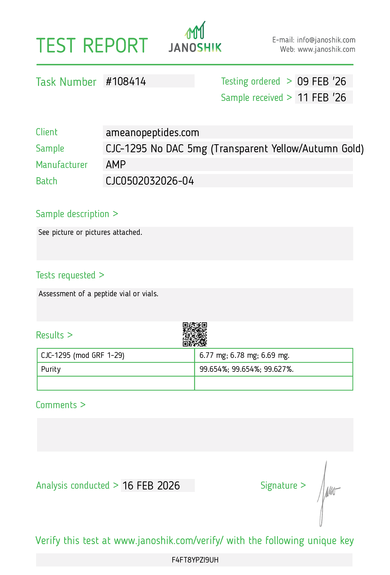 CJC-1295 No DAC 5mg - Image 3