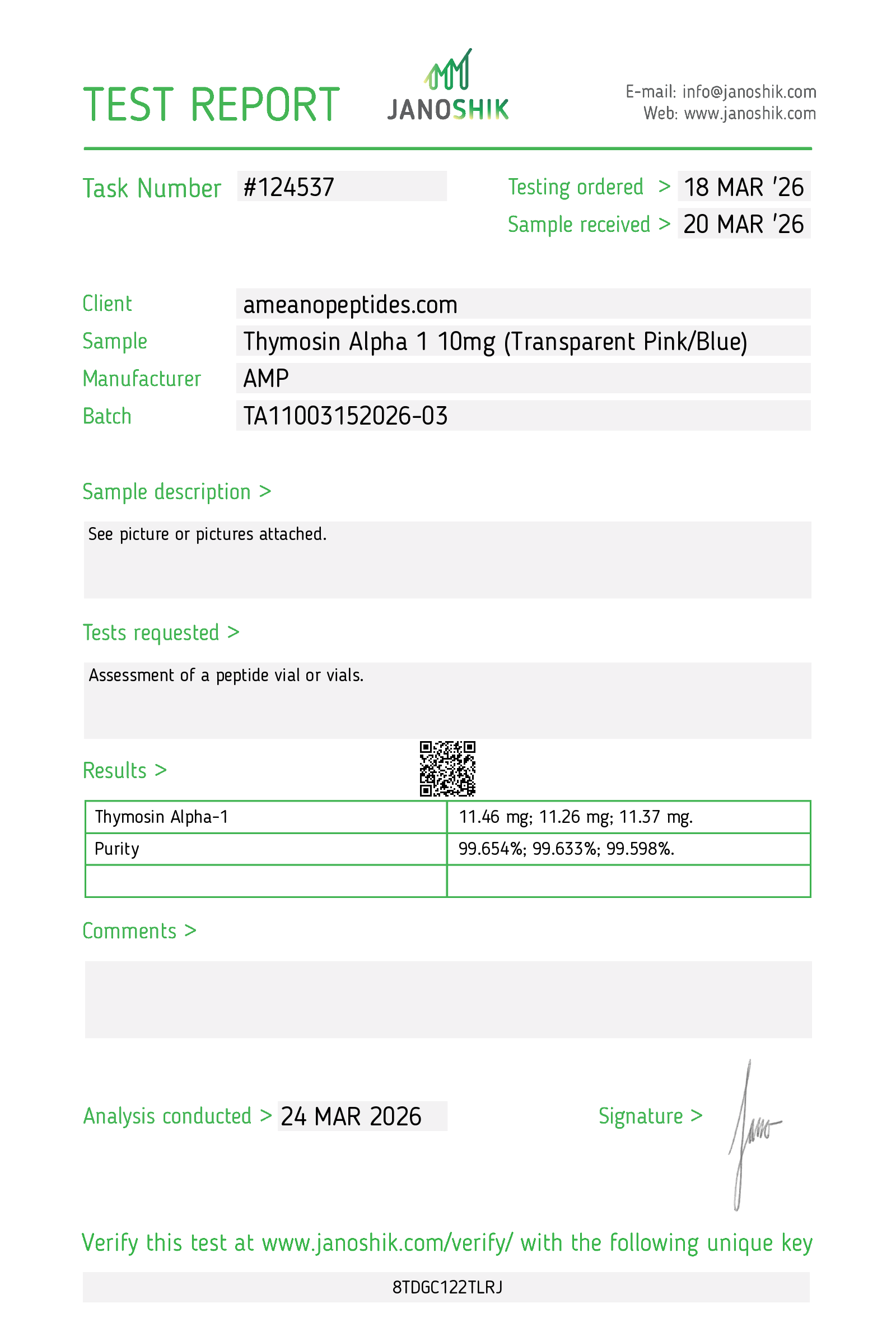 Thymosin Alpha 1 – 10mg - Image 3